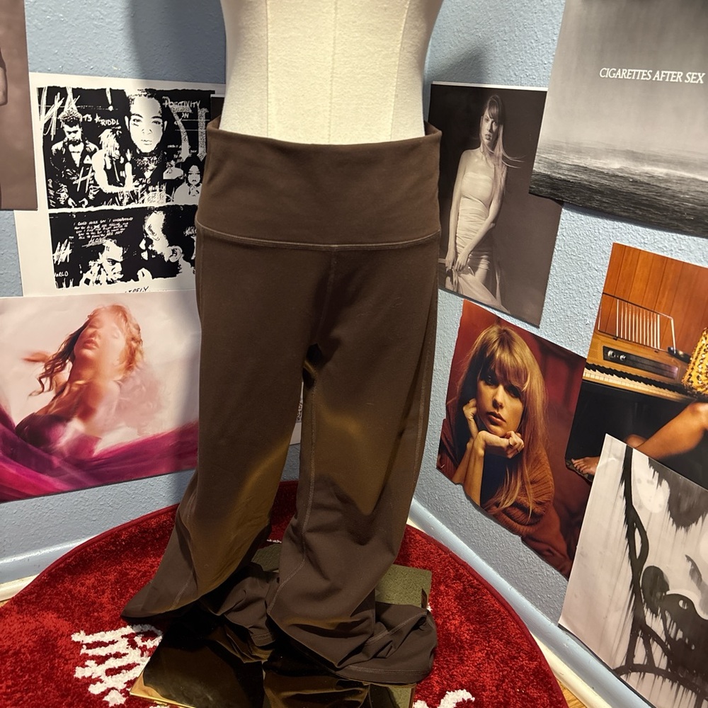 Fabletics Brown High Rise Flared Leggings